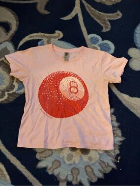 In Print We Trust Pink “Lucky Shot” Baby Tee